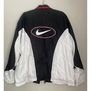 Vintage 90s Nike Windbreaker Jacket Men XL Swoosh Color‎ Block Big Logo